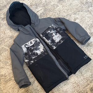 Under Armour Black and Gray Hooded  winter Jacket